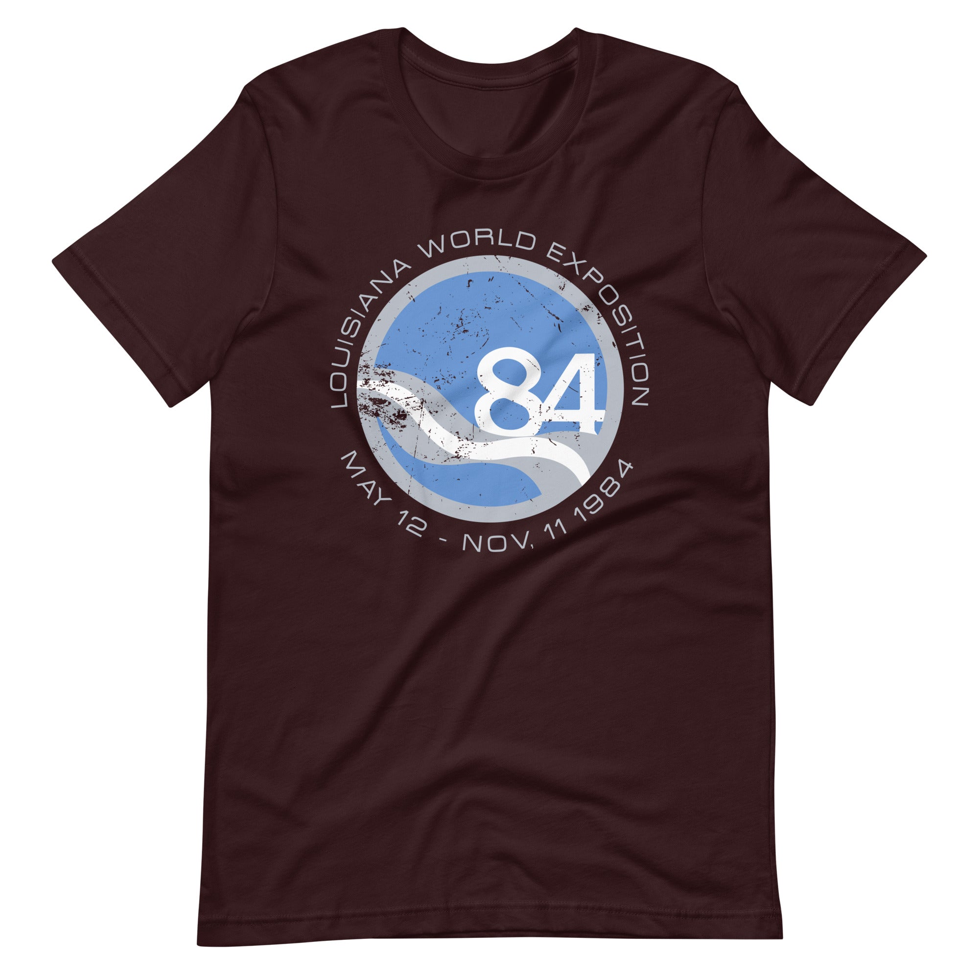 1984 World’s Fair New Orleans T-Shirt Oxblood Black