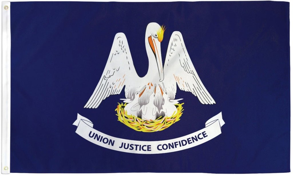 Louisiana State Flag – 3' x 5' Polyester Flag