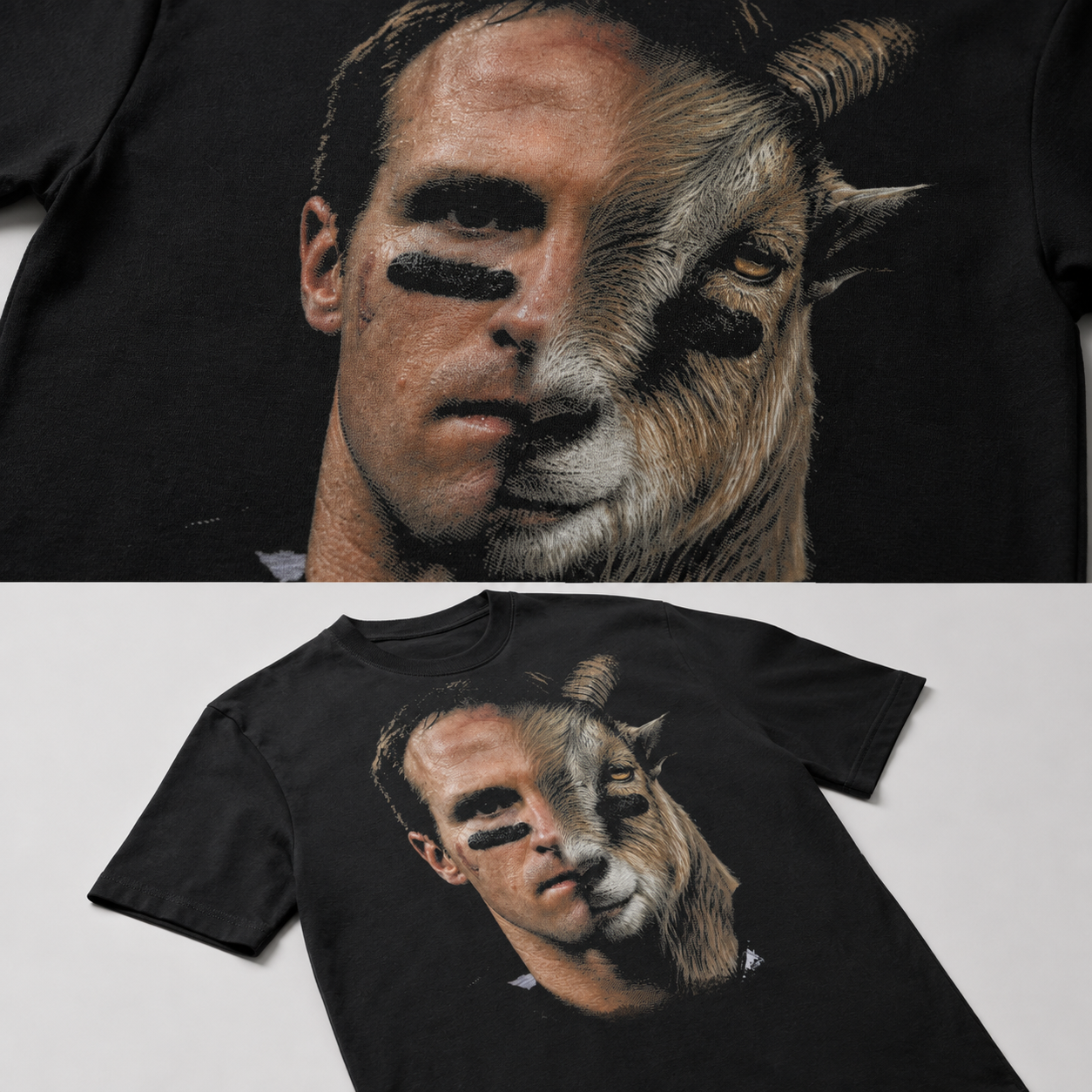 Drew Brees Half Man. Half Goat.