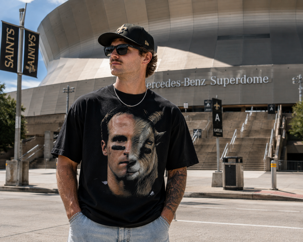 Drew Brees Half Man. Half Goat.