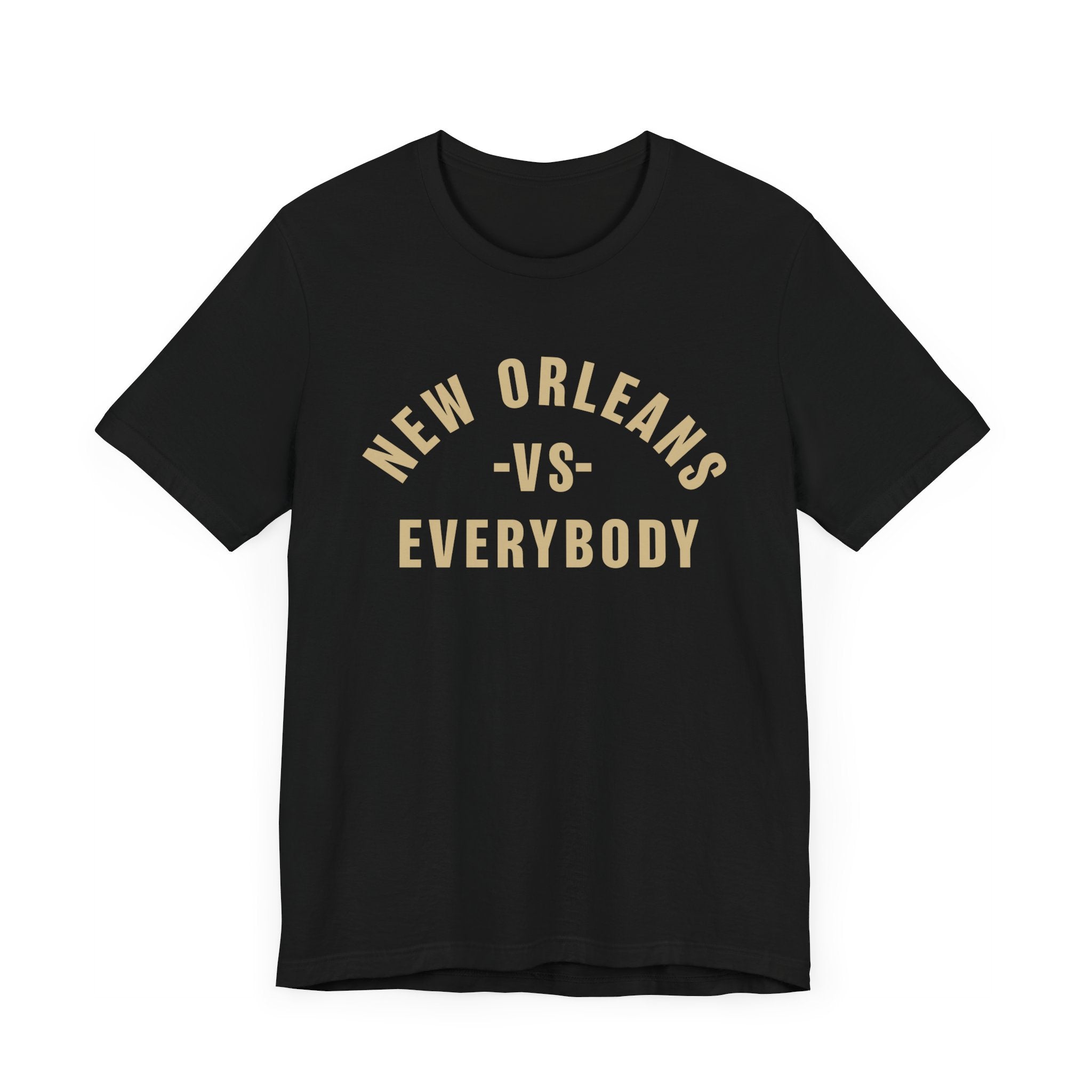 New Orleans vs Everybody Black T-Shirt