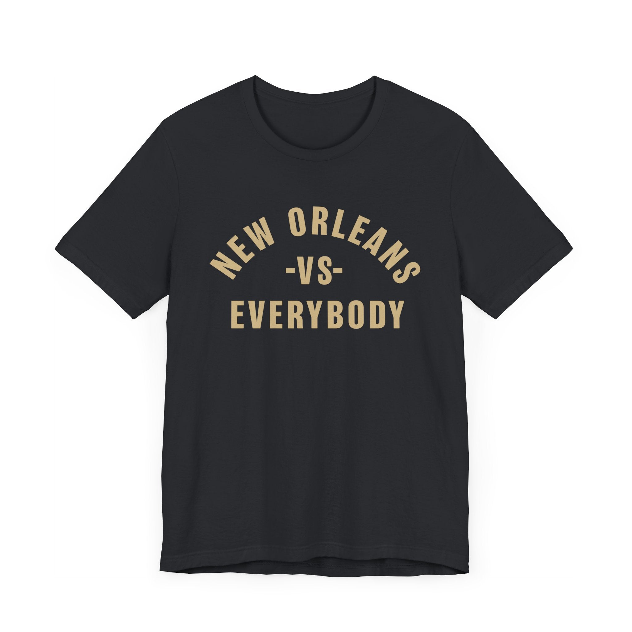 New Orleans vs Everybody Vintage Black T-Shirt