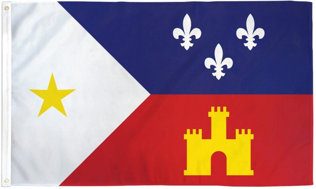 Louisiana Acadiana Flag – 3' x 5' Polyester Flag