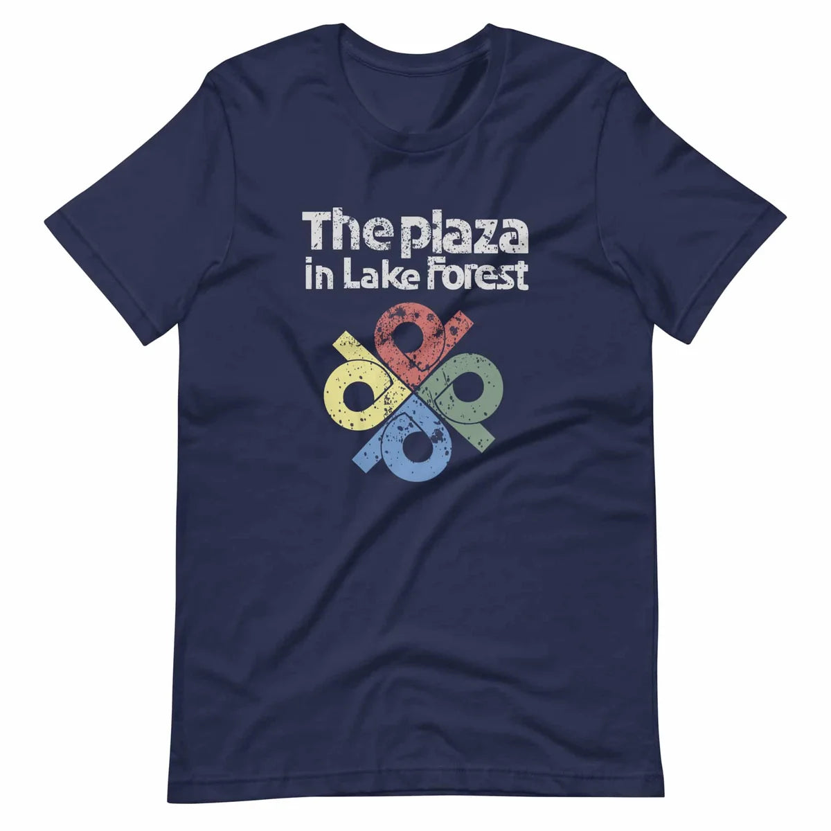 The Plaza in Lake Forest navy tee